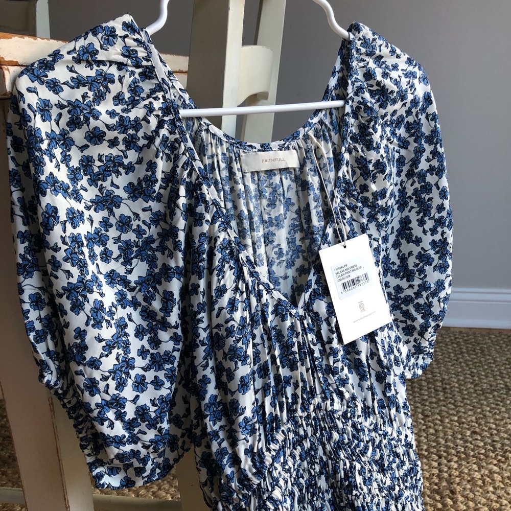 New w Tag: Faithfull Valras Midi Dress. US Size 6 - Picture 6 of 11